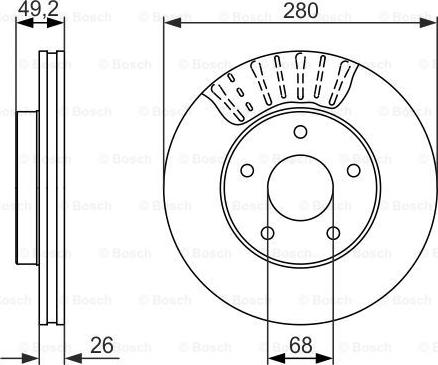 BOSCH 0 986 479 678 - Disque de frein cwaw.fr