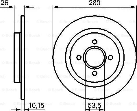 BOSCH 0 986 479 049 - Disque de frein cwaw.fr