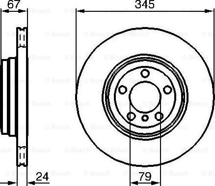 BOSCH 0 986 479 005 - Disque de frein cwaw.fr