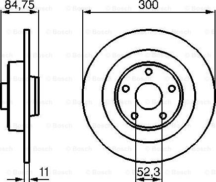 BOSCH 0 986 479 083 - Disque de frein cwaw.fr