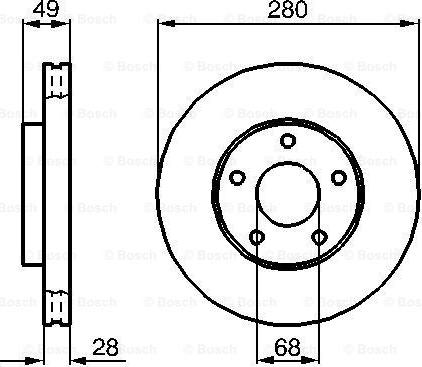 BOSCH 0 986 479 B61 - Disque de frein cwaw.fr