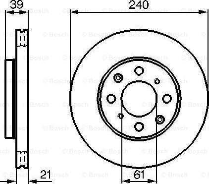 BOSCH 0 986 479 033 - Disque de frein cwaw.fr