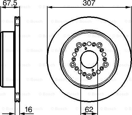 BOSCH 0 986 479 023 - Disque de frein cwaw.fr