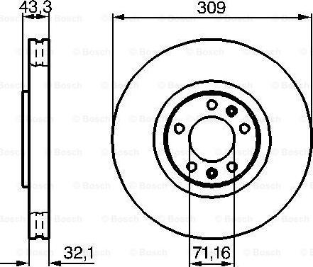 BOSCH 0 986 479 027 - Disque de frein cwaw.fr