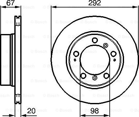 BOSCH 0 986 479 079 - Disque de frein cwaw.fr