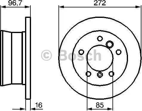 BOSCH 0 986 479 074 - Disque de frein cwaw.fr