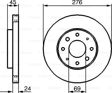 BOSCH 0 986 479 140 - Disque de frein cwaw.fr