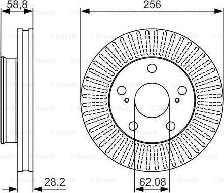 BOSCH 0 986 479 152 - Disque de frein cwaw.fr