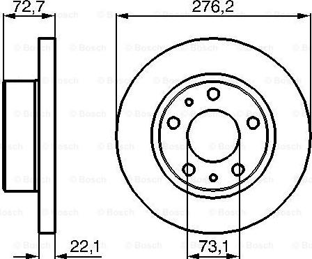 BOSCH 0 986 479 162 - Disque de frein cwaw.fr