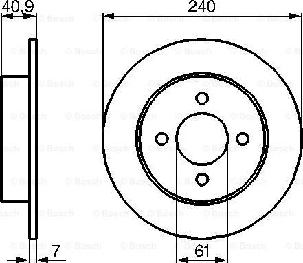 BOSCH 0 986 479 104 - Disque de frein cwaw.fr