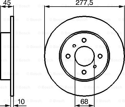 BOSCH 0 986 479 105 - Disque de frein cwaw.fr