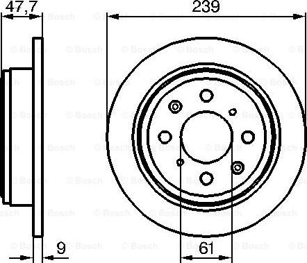 BOSCH 0 986 479 101 - Disque de frein cwaw.fr