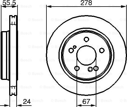 BOSCH 0 986 479 133 - Disque de frein cwaw.fr