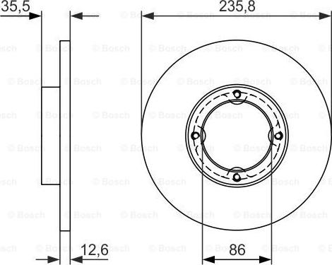 BOSCH 0 986 479 898 - Disque de frein cwaw.fr