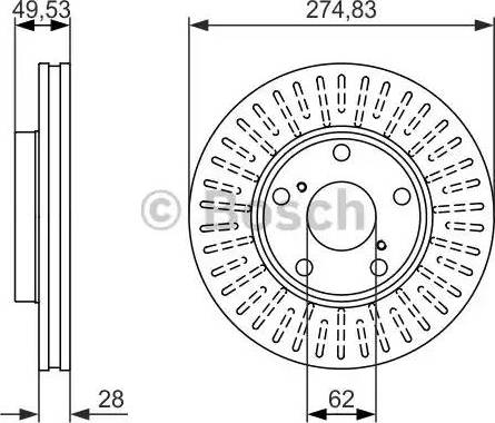 BOSCH 0 986 479 893 - Disque de frein cwaw.fr