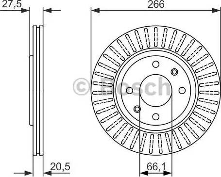 BOSCH 0 986 479 849 - Disque de frein cwaw.fr