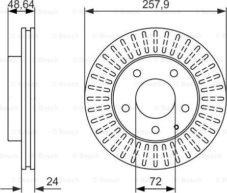 BOSCH 0 986 479 844 - Disque de frein cwaw.fr