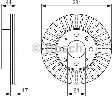 BOSCH 0 986 479 841 - Disque de frein cwaw.fr