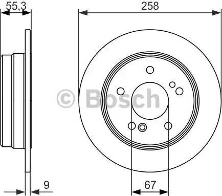 BOSCH 0 986 479 848 - Disque de frein cwaw.fr