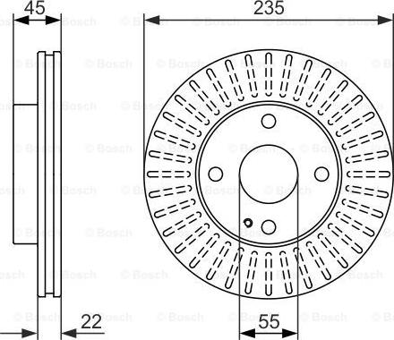 BOSCH 0 986 479 842 - Disque de frein cwaw.fr