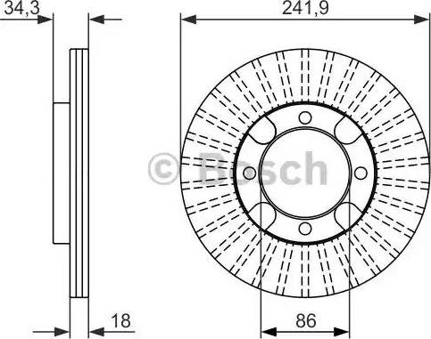 BOSCH 0 986 479 847 - Disque de frein cwaw.fr