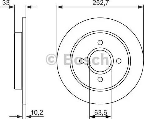 BOSCH 0 986 479 859 - Disque de frein cwaw.fr