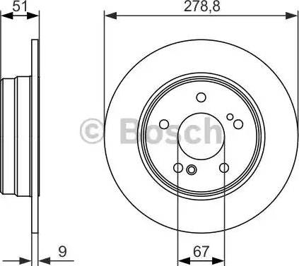 BOSCH 0 986 479 854 - Disque de frein cwaw.fr