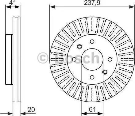 BOSCH 986478276 - Disque de frein cwaw.fr