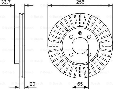 BOSCH 0 986 479 853 - Disque de frein cwaw.fr