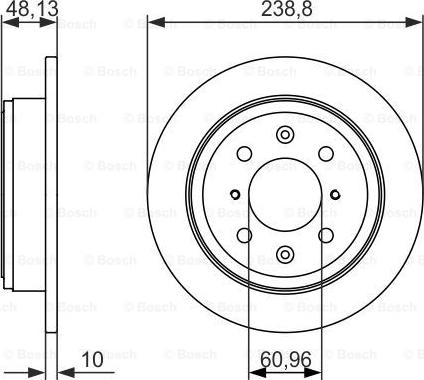 BOSCH 0 986 479 860 - Disque de frein cwaw.fr