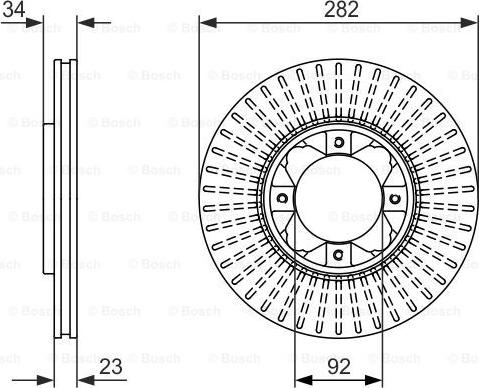 BOSCH 0 986 479 868 - Disque de frein cwaw.fr