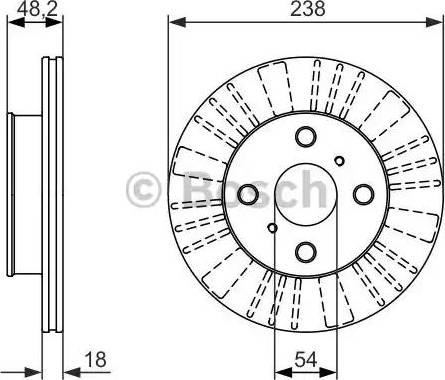 BOSCH 0 986 479 862 - Disque de frein cwaw.fr