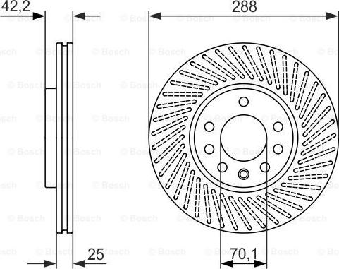 BOSCH 0 986 479 884 - Disque de frein cwaw.fr