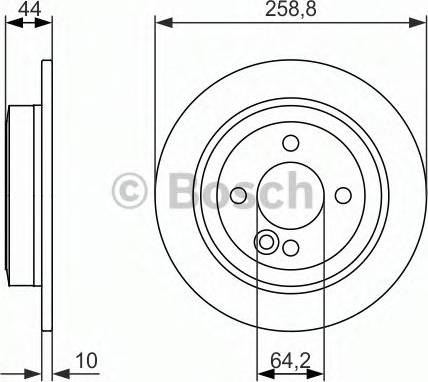 BOSCH 0 986 479 886 - Disque de frein cwaw.fr