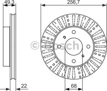 BOSCH 0 986 479 881 - Disque de frein cwaw.fr