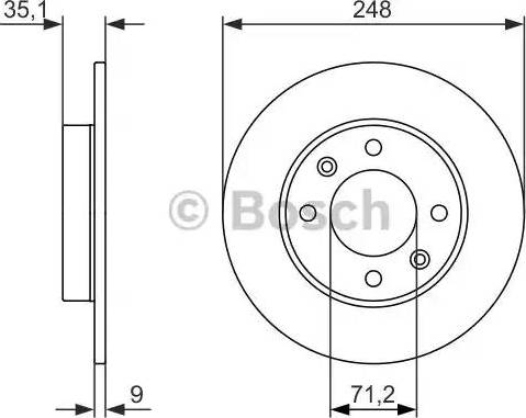 BOSCH 0 986 479 888 - Disque de frein cwaw.fr