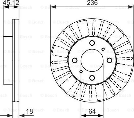 BOSCH 0 986 479 883 - Disque de frein cwaw.fr