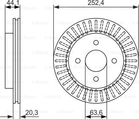 BOSCH 0 986 479 887 - Disque de frein cwaw.fr