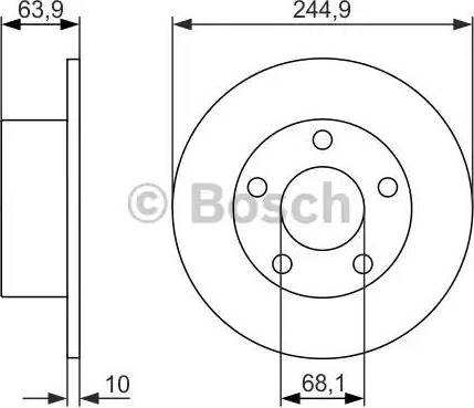 BOSCH 0 986 479 834 - Disque de frein cwaw.fr