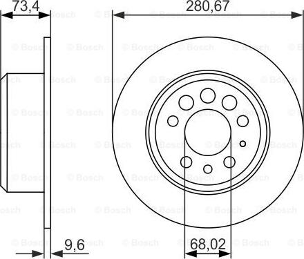 BOSCH 0 986 479 835 - Disque de frein cwaw.fr