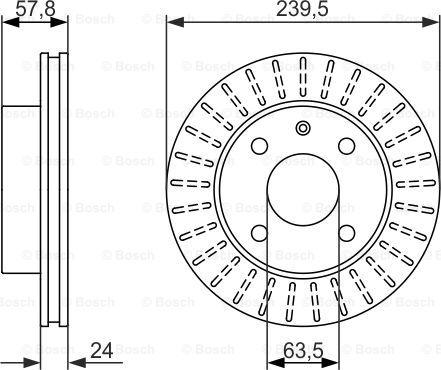 BOSCH 0 986 479 836 - Disque de frein cwaw.fr