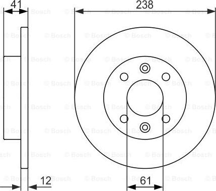 BOSCH 0 986 479 831 - Disque de frein cwaw.fr