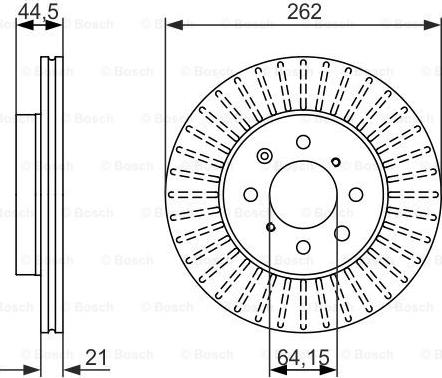 BOSCH 0 986 479 838 - Disque de frein cwaw.fr