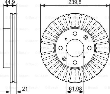 BOSCH 0 986 479 832 - Disque de frein cwaw.fr