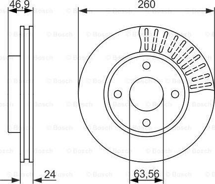 BOSCH 0 986 479 837 - Disque de frein cwaw.fr