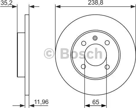 BOSCH 0 986 479 825 - Disque de frein cwaw.fr