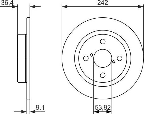 BOSCH 0 986 479 879 - Disque de frein cwaw.fr