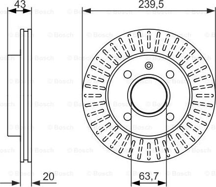 BOSCH 0 986 479 874 - Disque de frein cwaw.fr