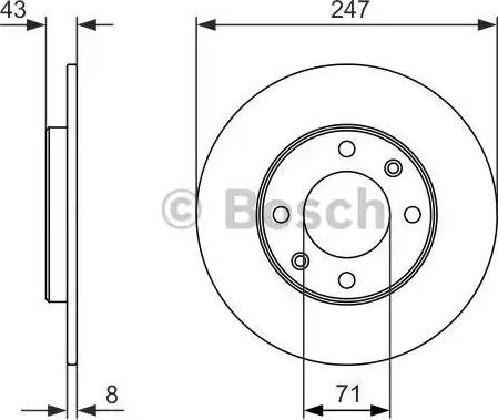 BOSCH 0 986 479 870 - Disque de frein cwaw.fr