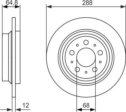 BOSCH 0 986 479 873 - Disque de frein cwaw.fr